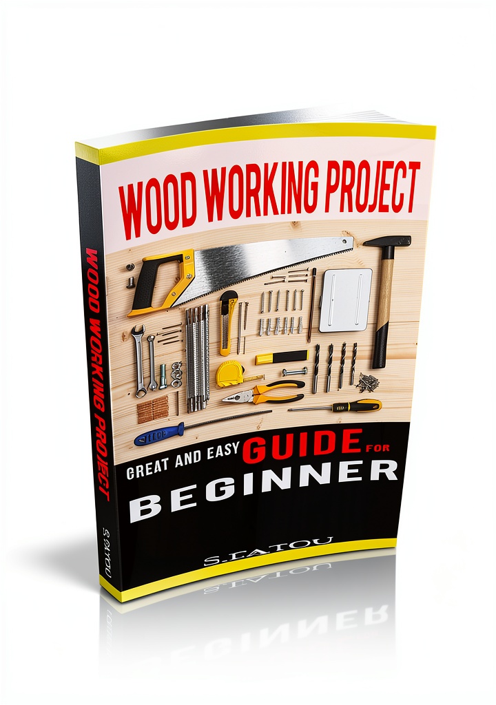 Installing S. FATOU How‑to eBook Woodworking Projects for Home Improvement on a wooden desk
