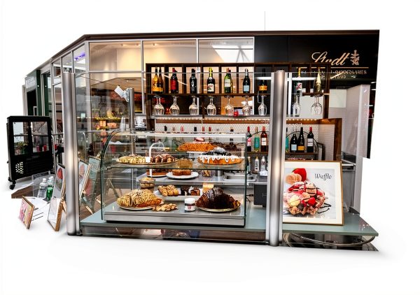 Bakery Display Case Malphi 2 Tier Tempered Glass Stainless Steel Base-3