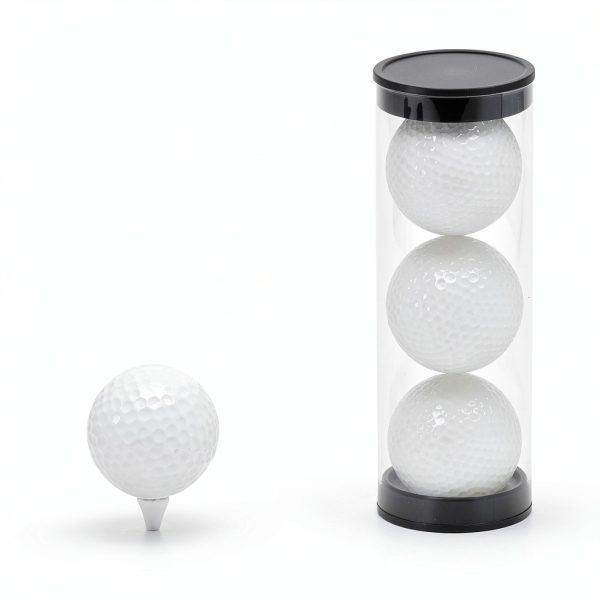 TWZKXC Transparent Golf Ball Case Portable Clear Tubes Set 3 Pack-1