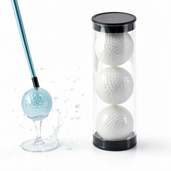 TWZKXC Transparent Golf Ball Case Portable Clear Tubes Set 3 Pack-6