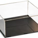 uxcell Acrylic Display Box Cube Table Mount Clear 11.8x5.9x11.8in with-0