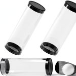 TWZKXC Transparent Golf Ball Case Portable Clear Tubes Set 3 Pack-0