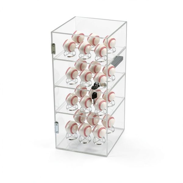 Acrylic Display Case Choowin Lockable Clear Countertop 9x9x19 inch-6