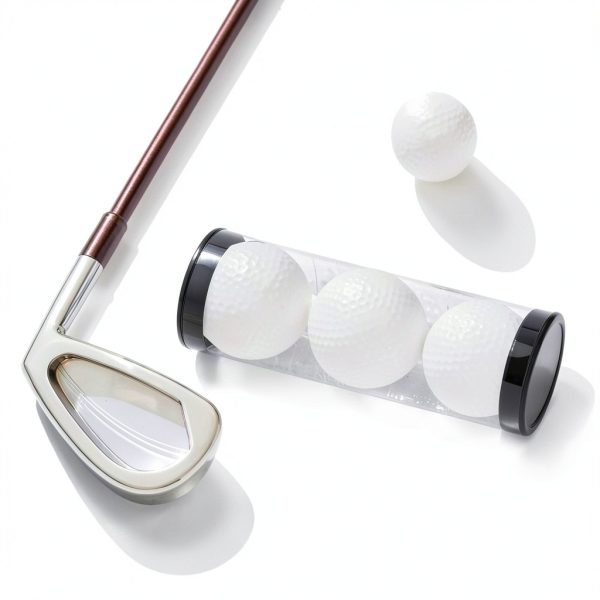 TWZKXC Transparent Golf Ball Case Portable Clear Tubes Set 3 Pack-3