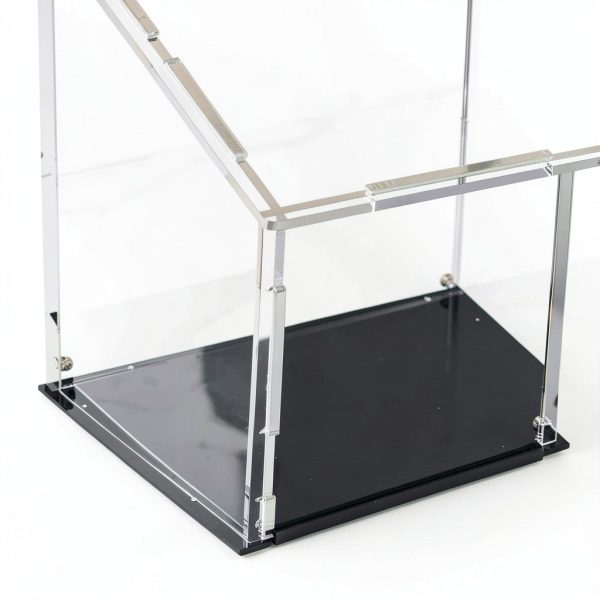 uxcell Acrylic Display Box Cube Table Mount Clear 11.8x5.9x11.8in with-3