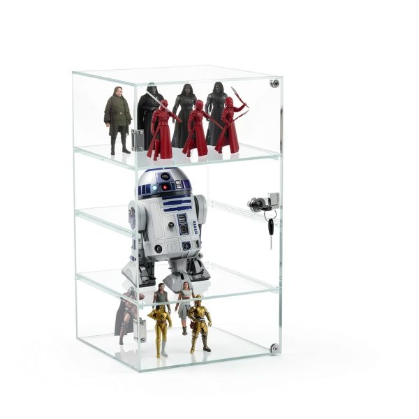 Acrylic Display Case Choowin Lockable Clear Countertop 9x9x19 inch-5