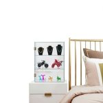 Acrylic Display Case BSRTOP Lockable Countertop with 3 Shelves-0