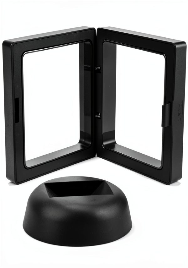 3D Floating Coin Display Case Enenes 5 Pack Frame with Black Stands-1