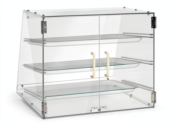 YBSVO 3 Tray Commercial Countertop Bakery Display Case BDC-3-1