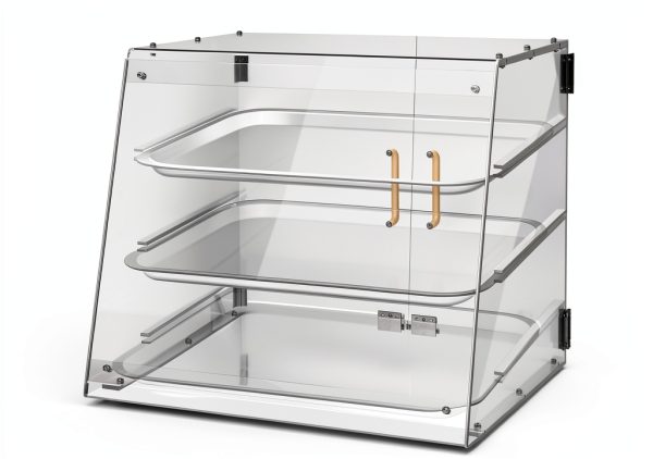 YBSVO 3 Tray Commercial Countertop Bakery Display Case BDC-3-0